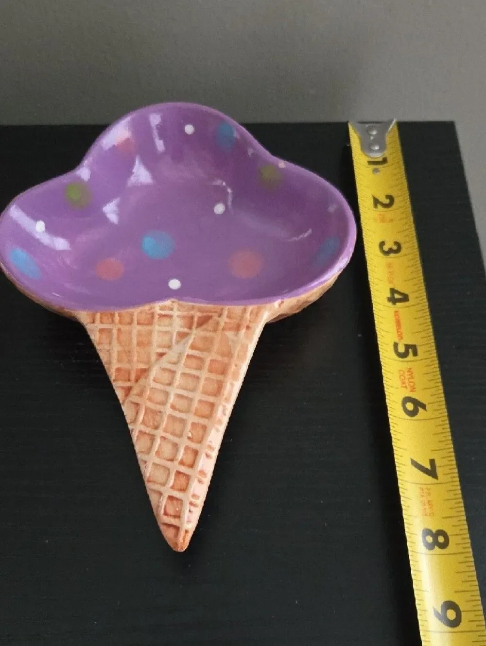 Vintage Ice Cream Cone Ceramic Small Dishes/Trinket Dish